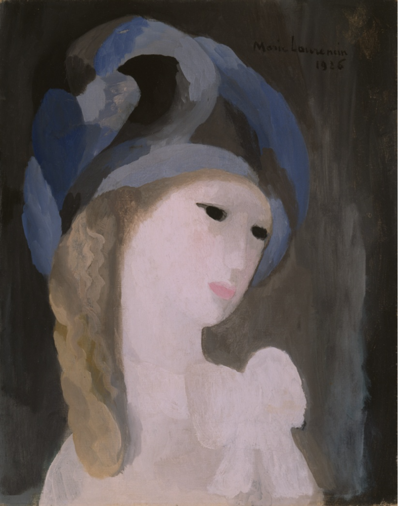 Marie Laurencin, Head of a Young Woman (1926). Collection of the Art Institute of Chicago, bequest of Maribel G. Blum.