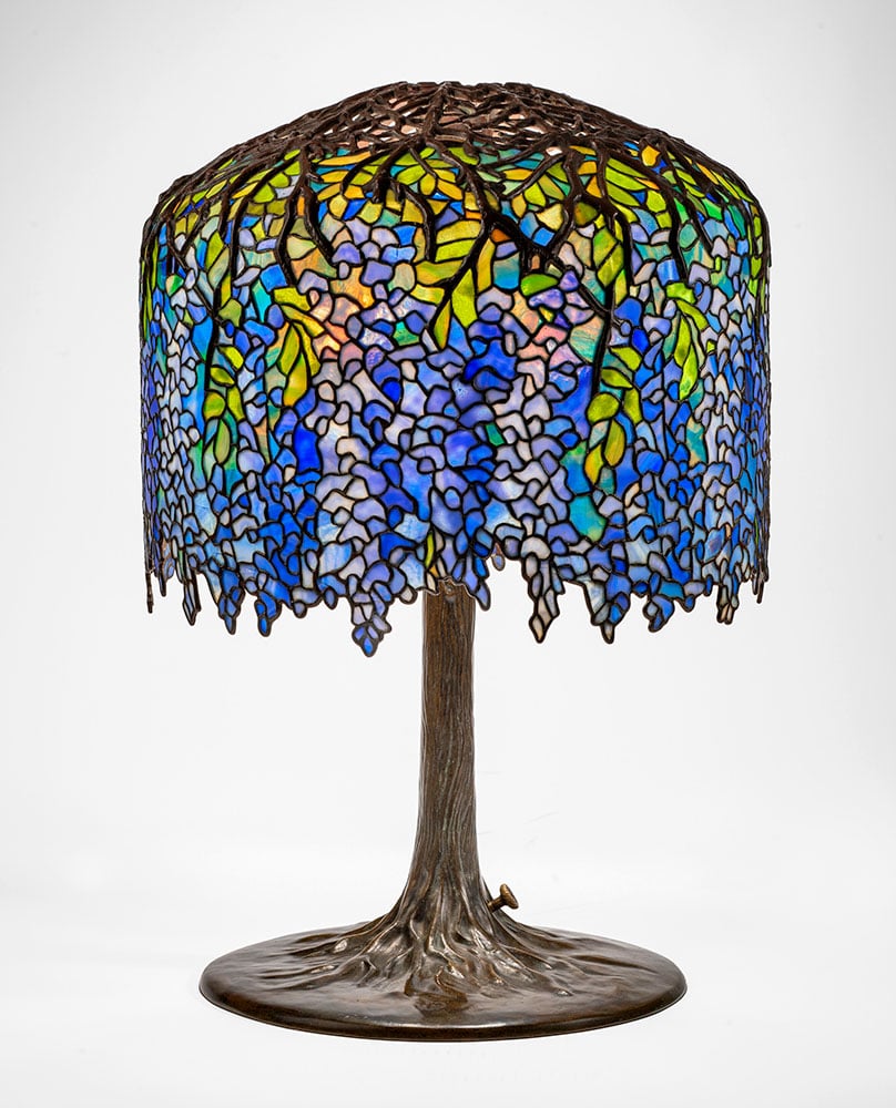 Tiffany Studios, <em>Wisteria</em> table lamp (ca. 1903). Courtesy of Christie's.