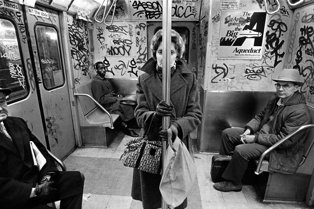 Richard Sandler, CC Train, NYC (1985). Courtesy of Avant Gallery.