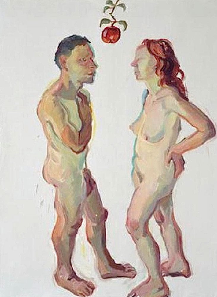 Maria Lassing, 'Adam and Eve with Apple.' Courtesy of Maria Sukkar.