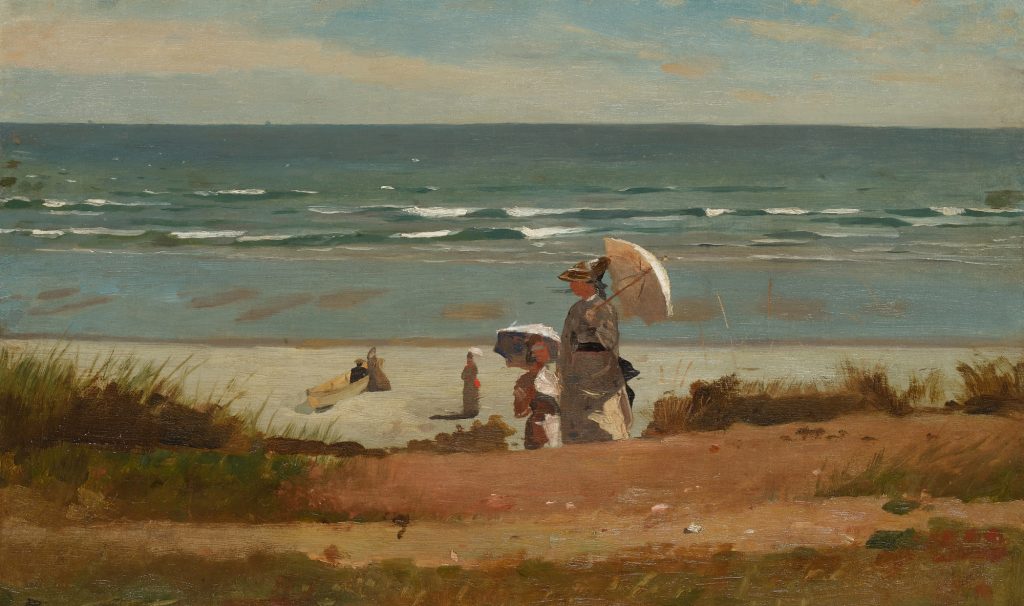 Winslow Homer, <i>On the Beach at Marshfield</i> (ca. 1872). Courtesy of Sotheby's.