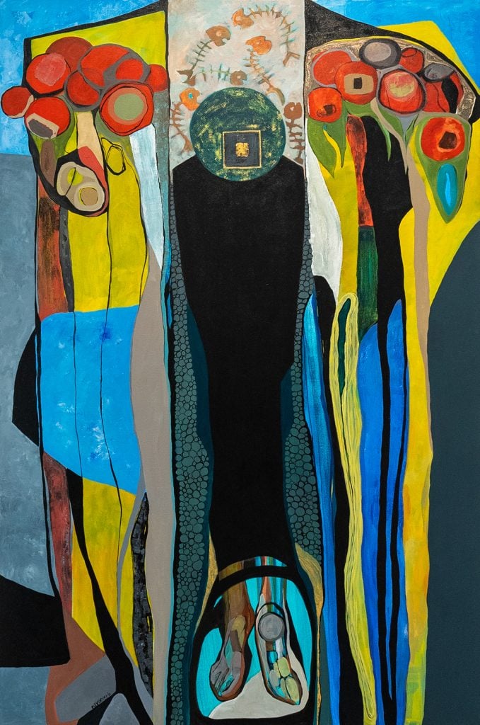 Merikokeb Berhanu, Untitled LXXIV (2022). Courtesy of the artist and Addis Fine Art, London.