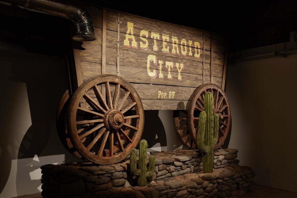 Asteroid City Sign, Asteroid City Exhibition, 180 Studios, London