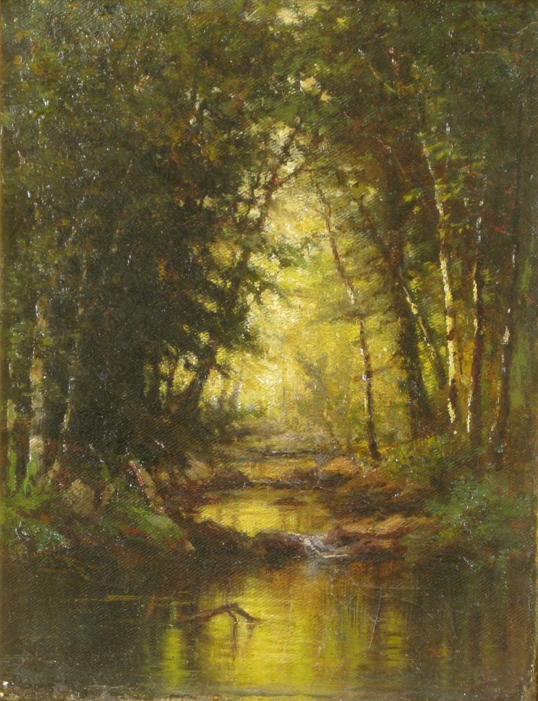 Susie M. Barstow, Sunshine in the Woods (1886). Paul Stuka Collection. Photo by Hawthorne Fine Art, New York.