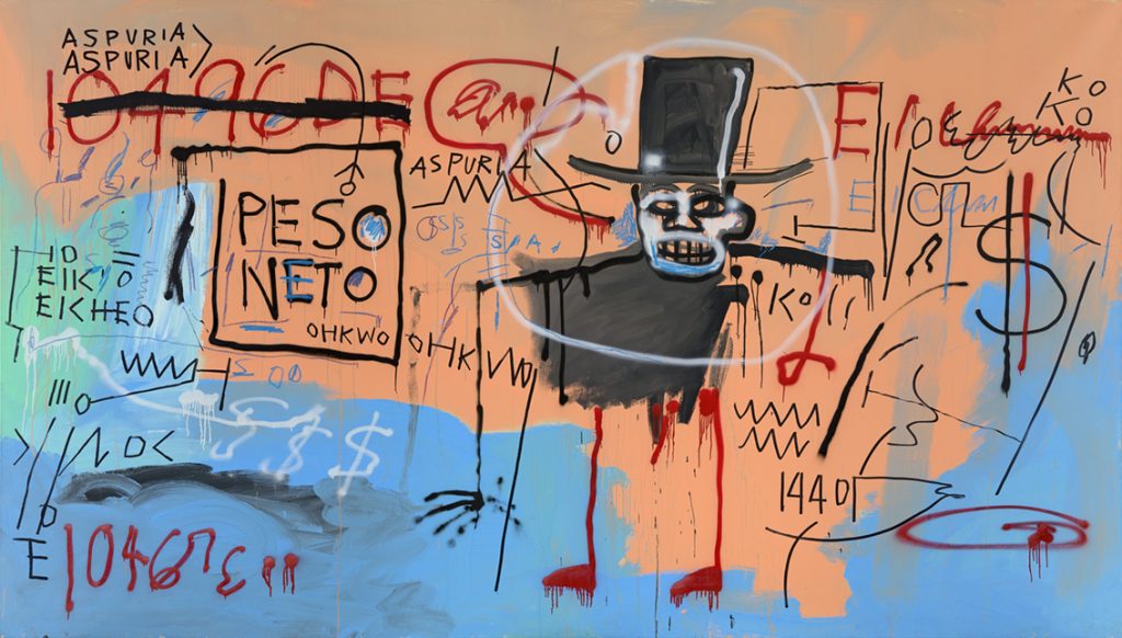 Jean-Michel Basquiat, The Guilt of Gold Teeth (1982). © Estate of Jean-Michel Basquiat. Licensed by Artestar, New York. Photo: Annik Wetter.