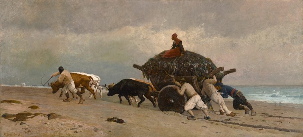 Clement Nye Swift, Seaweed Gatherers, 1878. Courtesy of New Bedford Whaling Museum.