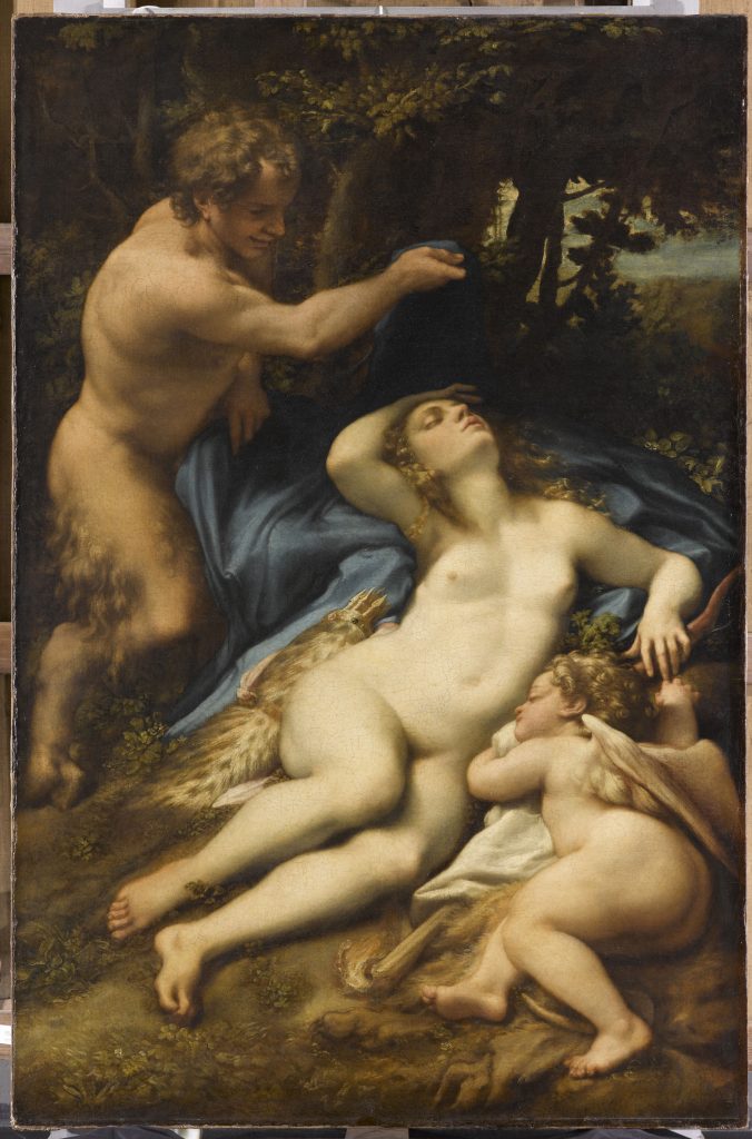Correggio Venus and Cupid with a Satyr Louvre