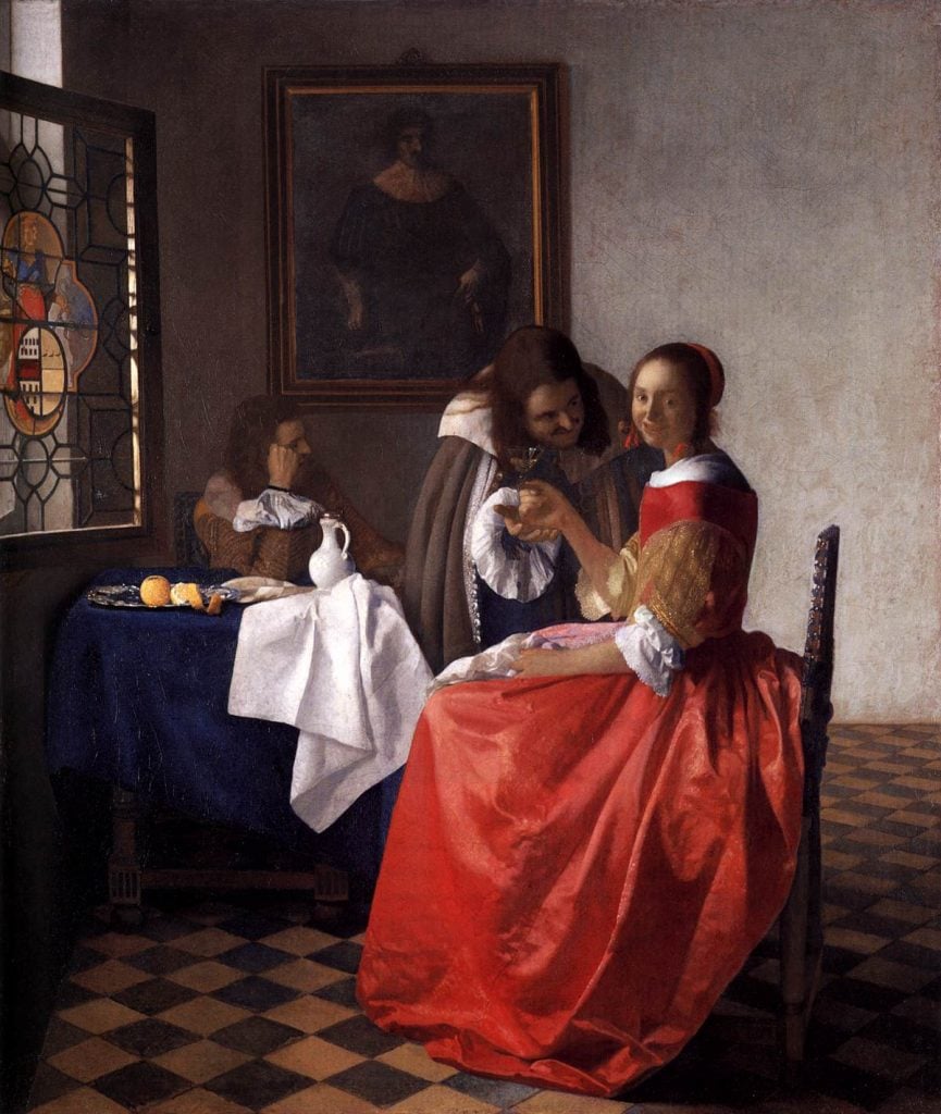 Johannes Vermeer, <em>The Girl With the Wineglass</em>. Collection of the Herzog Anton Ulrich-Museum in Braunschweig, Germany