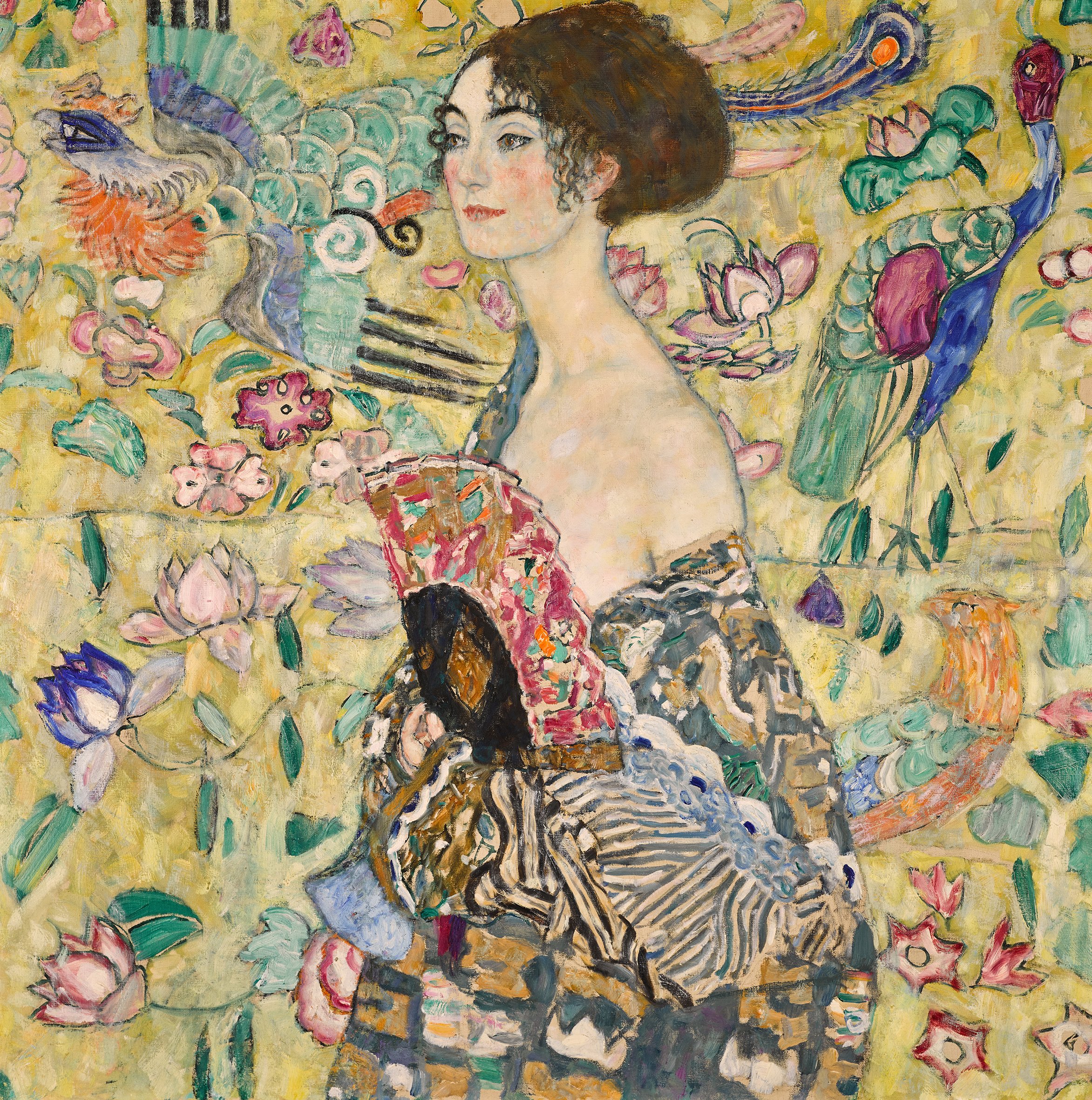 Gustav Klimt, Dame mit Fächer (Lady with a Fan) (1917-18). Courtesy of Sotheby's London.