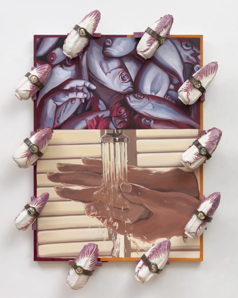 Stephanie Temma Hier, <i>Salad Finger</i> (2022). Courtesy of Bradley Ertaskiran Gallery. 