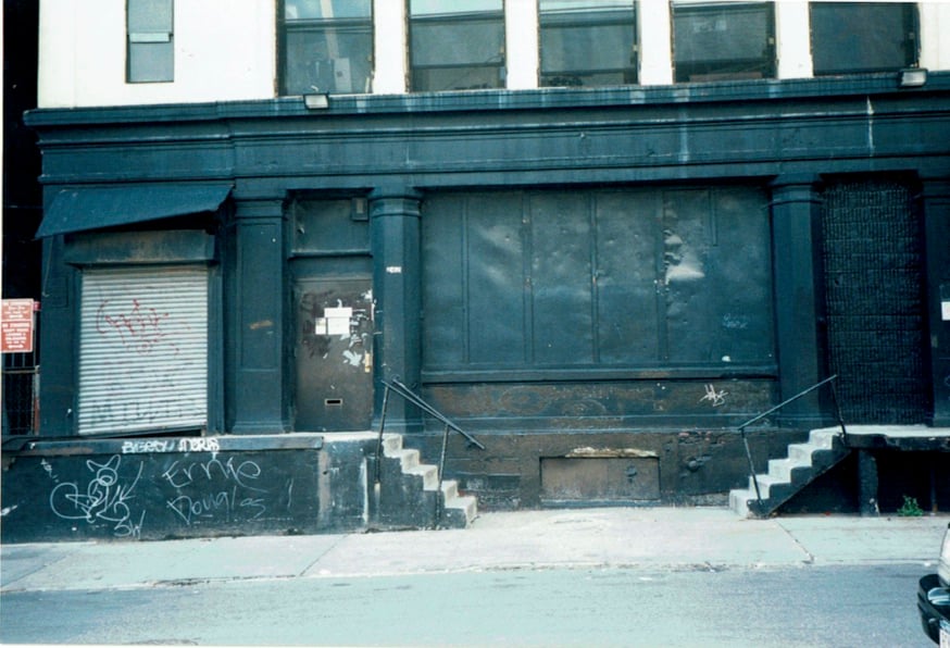 A street view of Monya Rowe Gallery's now-demolished original Williamsburg location.