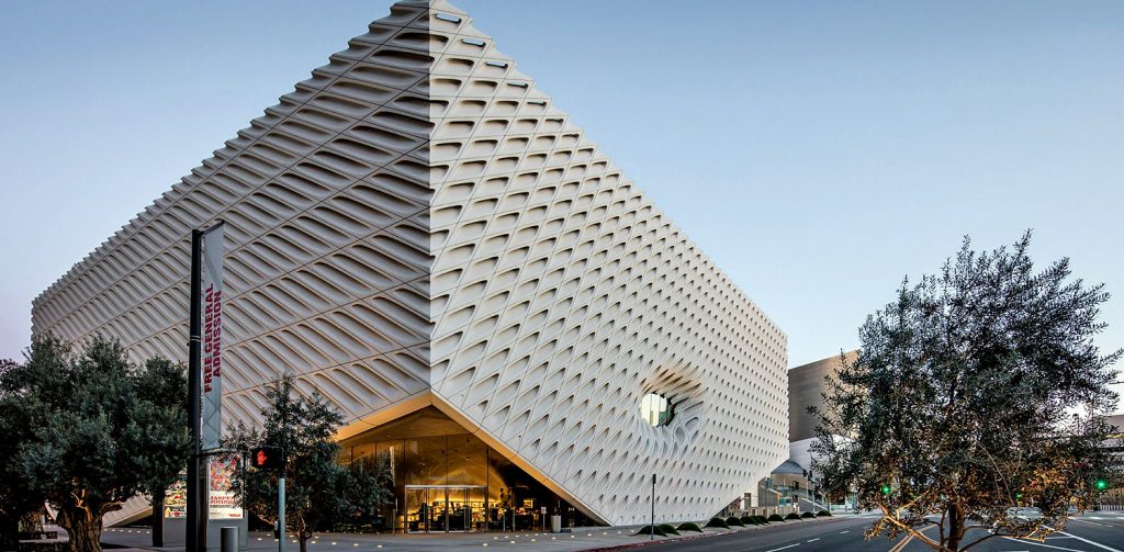 The Broad Museum in Los Angeles.  Courtesy of Broad.