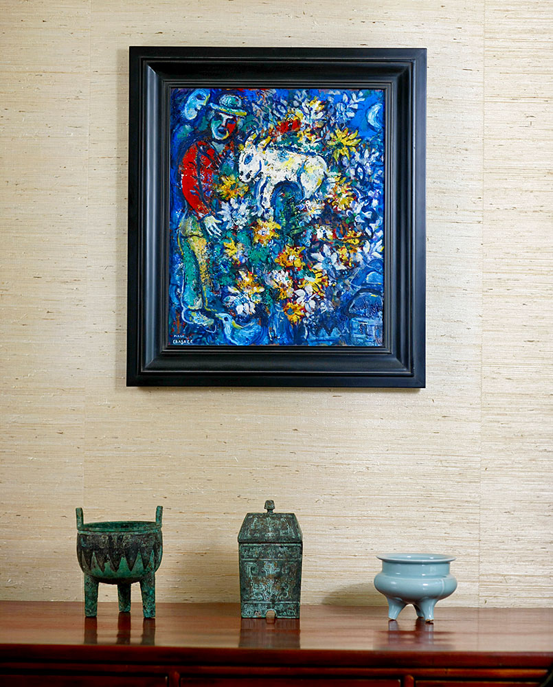 Marc Chagall, <em>Fleurs ou Le bouquet champêtre<em>. Courtesy of Clara Xing.
