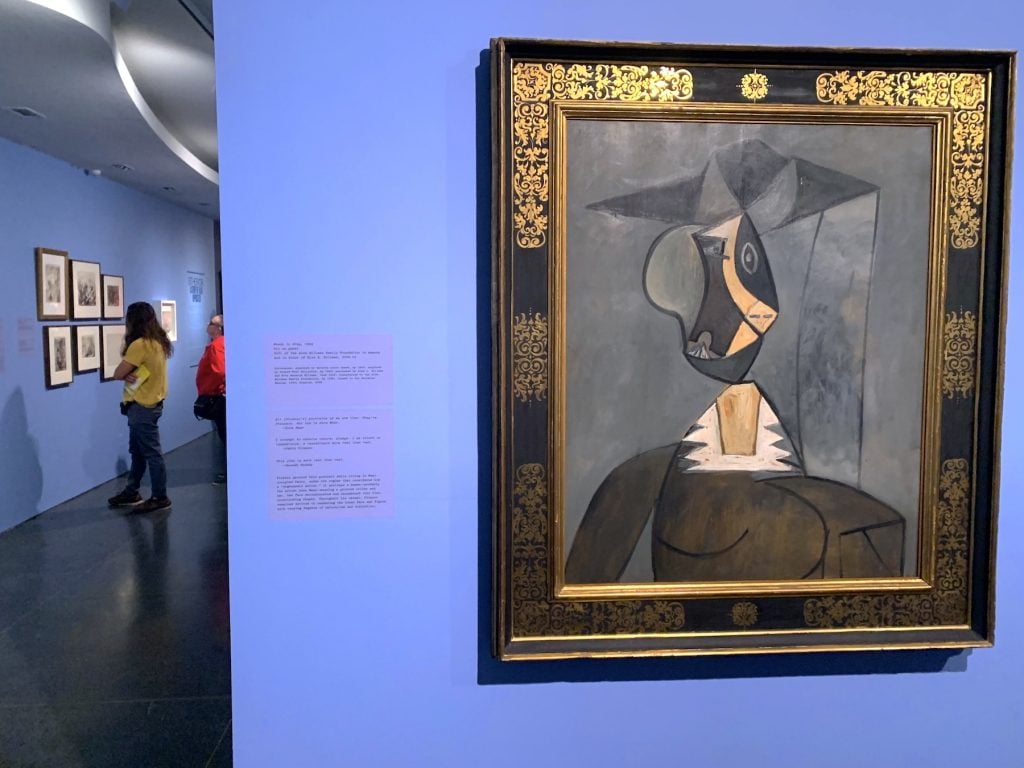 Pablo Picasso, Woman in Gray (1942) in "It's Pablo-matic"