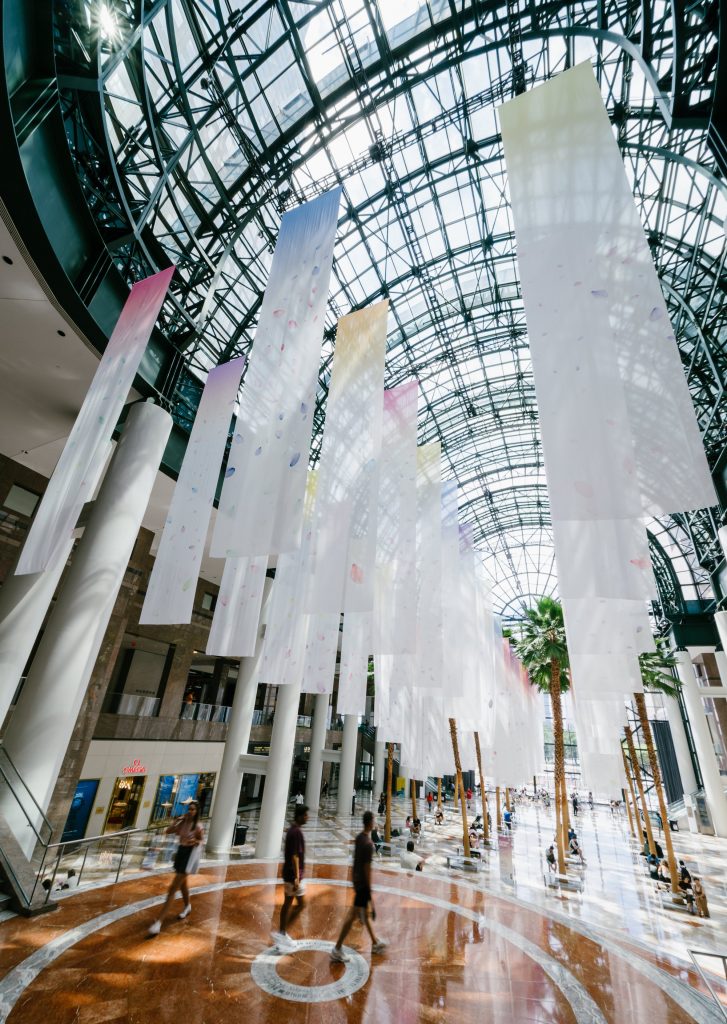 Flower Atlas by Miya Ando at Brookfield Place New York. Images by Fadi Kheir