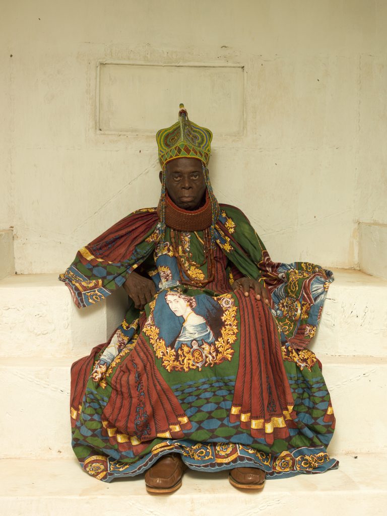 George Osodi, HRM Agbogidi Obi James Ikechukwu Anyasi ll, Obi of Idumuje Unor (in Palace) 2012. Photo courtesy of the artist.