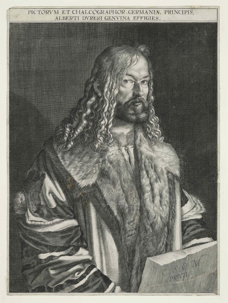 Lucas Kilian (1579 - 1637), Portrait of Albrecht Dürer (1608). The Whitworth, The University of Manchester. Photo by Michael Pollard.