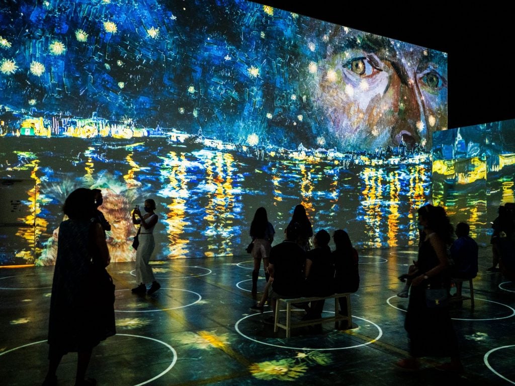 "Immersive Van Gogh" in Chicago. Photo courtesy of Lighthouse Immersive. 