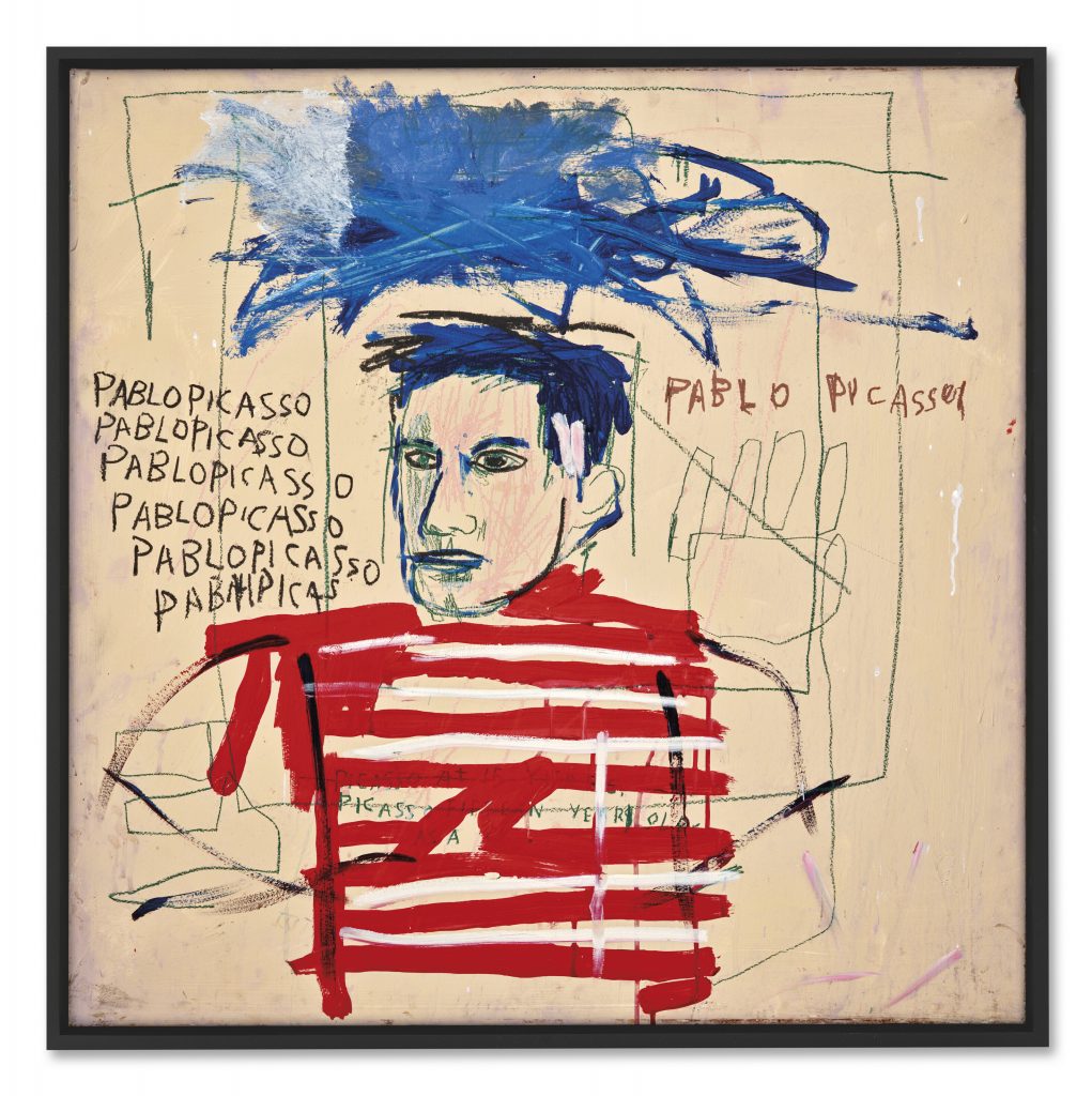 Jean-Michel Basquiat, <i>Untitled (Pablo Picasso)</i> (1984). Courtesy of Christie's Images, Ltd.