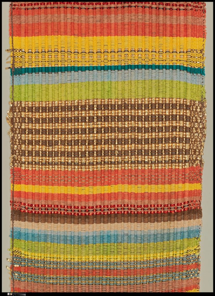 Dorothy Liebes, sample for a window blind (1955). Collection of the Metropolitan Museum of Art, gift of Dorothy Liebes Design, Inc. Photo courtesy of the Metropolitan Museum of Art/Art Resource New York.