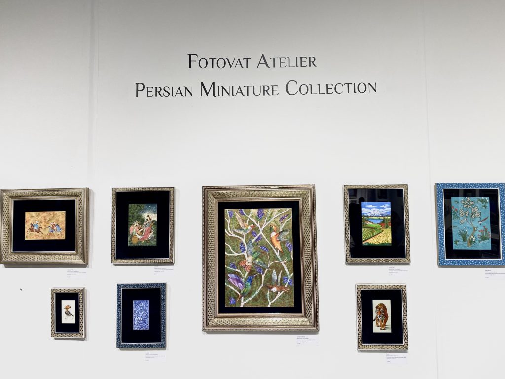 Persian miniatures from Fotovat Atelier at the Seattle Art Fair. Photo by Sarah Cascone.