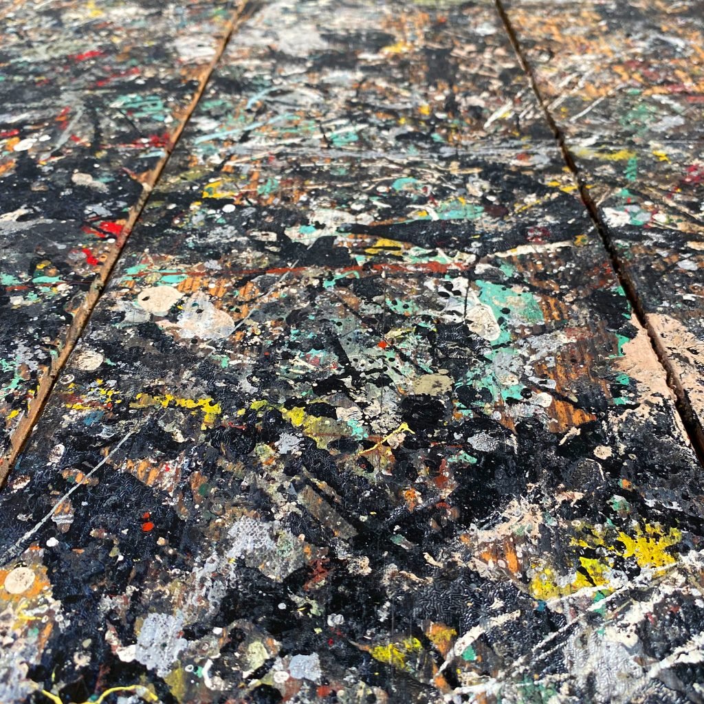 Jackson Pollock’s Paint-Splattered Studio Floor, Caked With Residues of ...