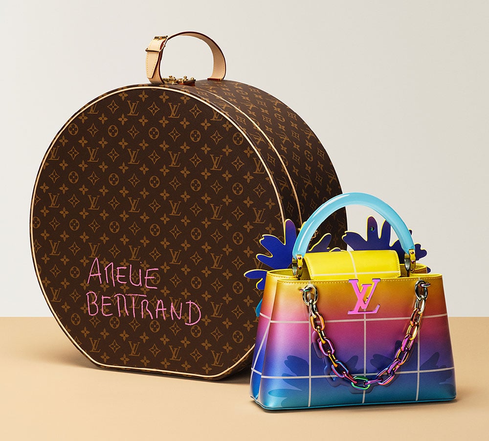 Artycapucines bag by artist Amelie Bertrand. Courtesy of Louis Vuitton.