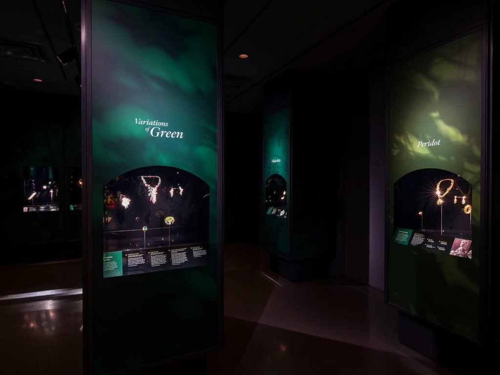 "Garden of Green: Exquisite Jewelry from the Collection of Van Cleef & Arpels" is on view in the Melissa and Keith Meister Gallery. Photo: Alvaro Keding courtesy of AMNH