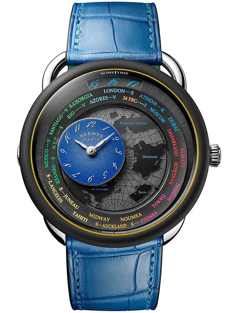 Hermès, Arceau le Temps Voyageur (estimate: $33,000–$45,000). Courtesy of Only Watch.