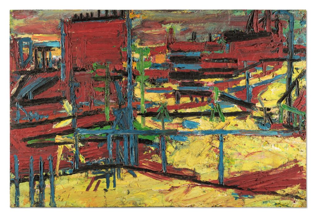 Frank Auerbach, <i>Mornington Crescent (1969)</i>. Courtesy of Sotheby's.