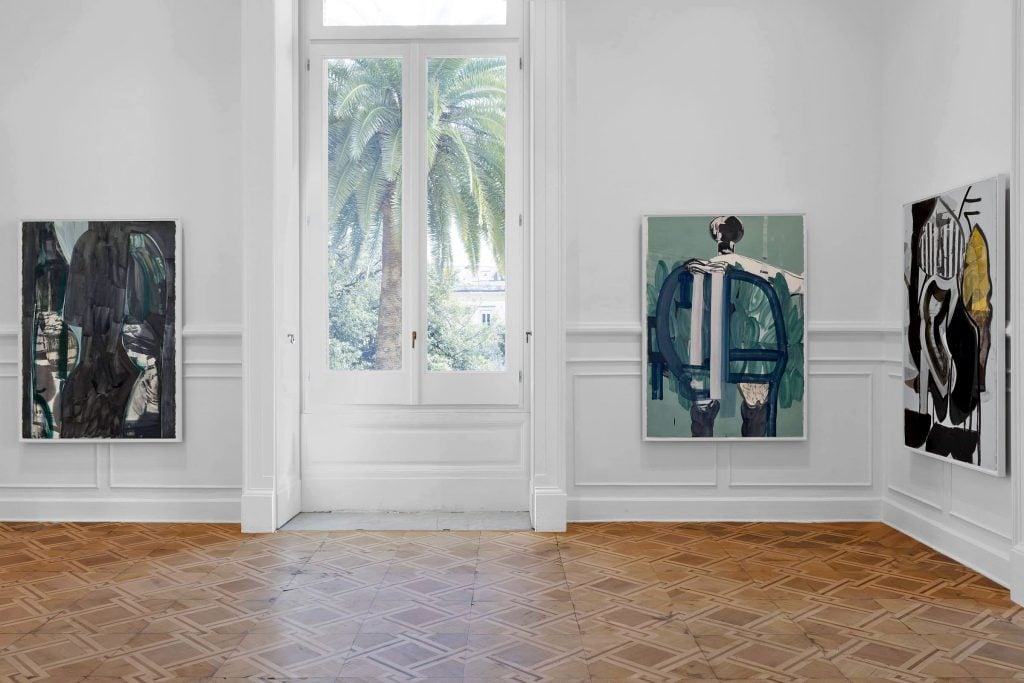 Installation view of Amy Sillman's “Temporary Object.” Courtesy of Thomas Dane Gallery.