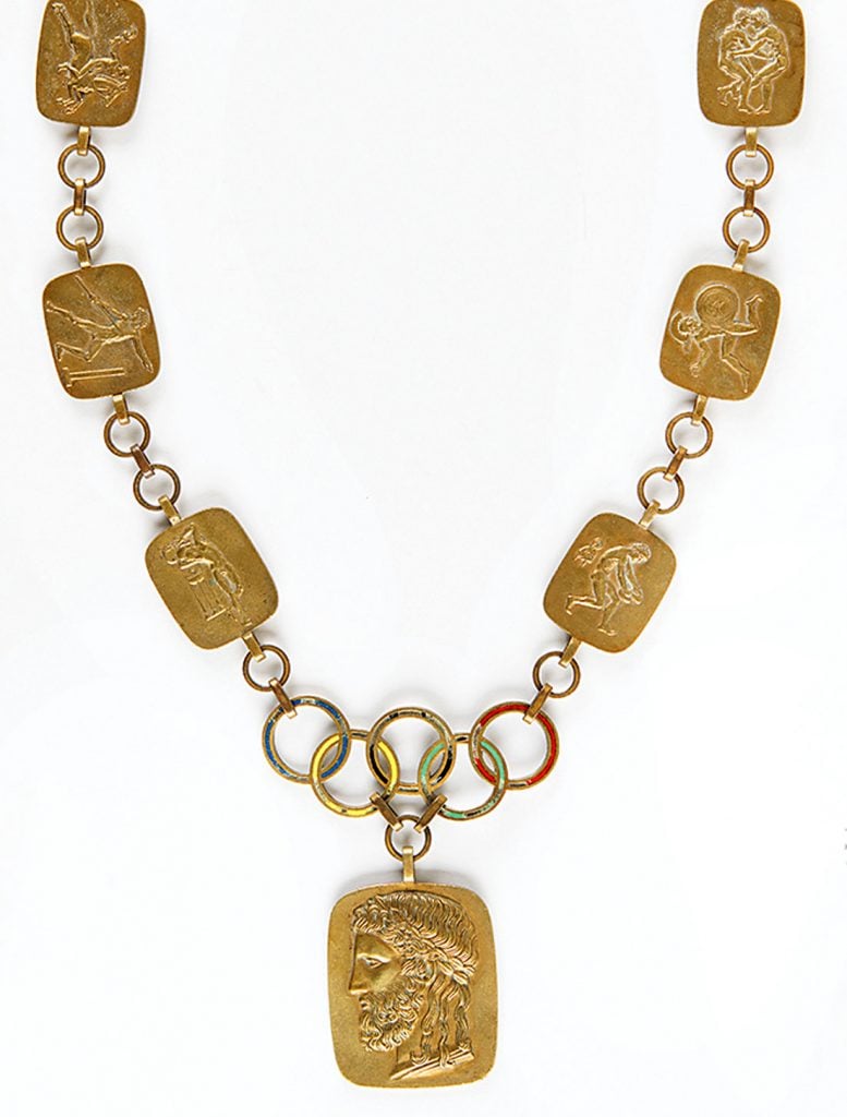 'Chain of Honor' chain worn by International Olympic Committee members at the 1936 Games in Berlin. Courtesy of RR Auction.