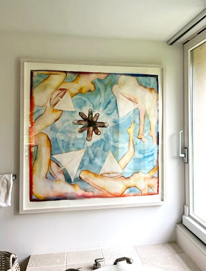 A work by Francesco Clemente. Courtesy of Neda Young.