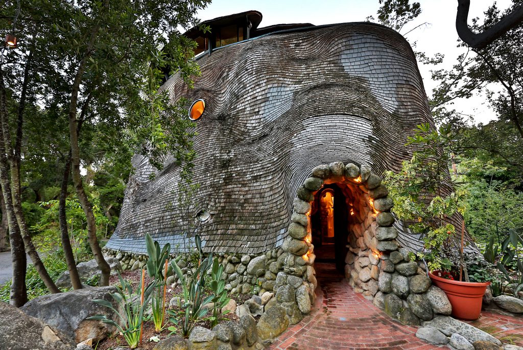 Whale House in Santa Barbara, inspired by Antoni Gaudí's free-form style of Spanish architecture. Photo: Scott Gibson. Courtesy of Sotheby's International Realty.