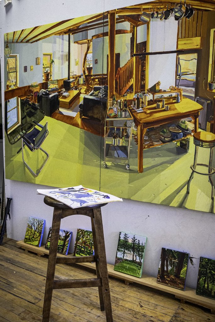 Hinton's studio, 2023. Courtesy of the artist.