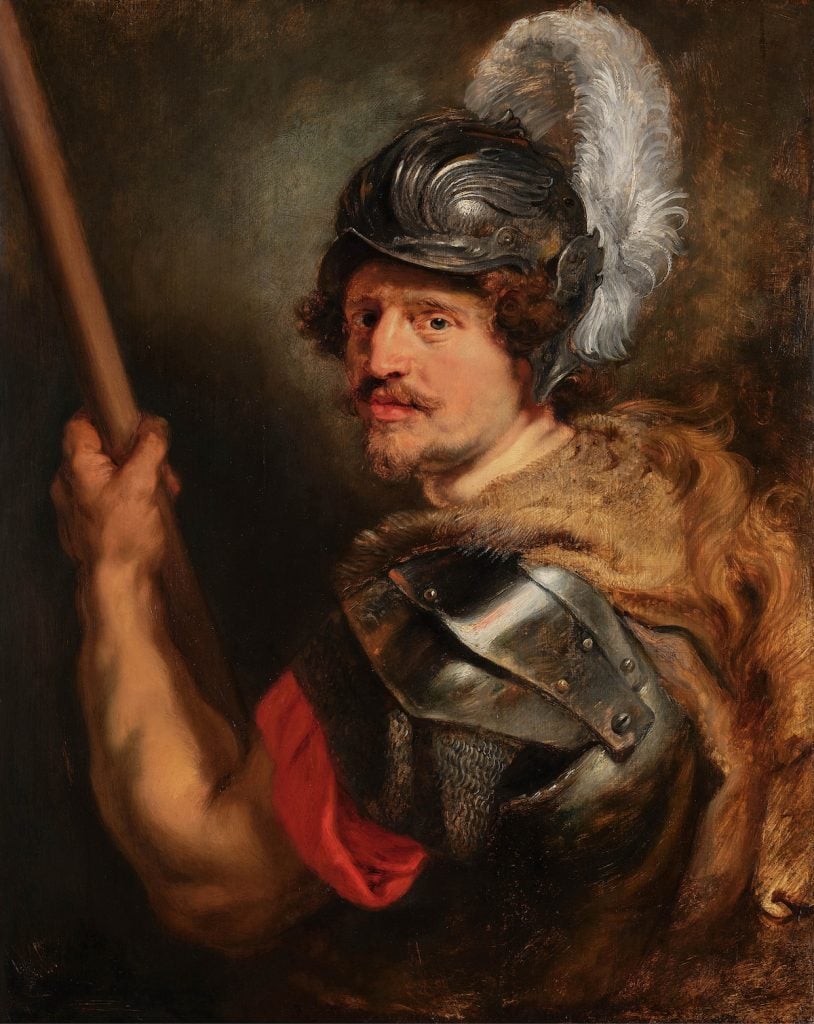 Peter Paul Rubens, <i>Portrait of a Man as Mars</i> (ca. 1620). Courtesy of Sotheby’s.