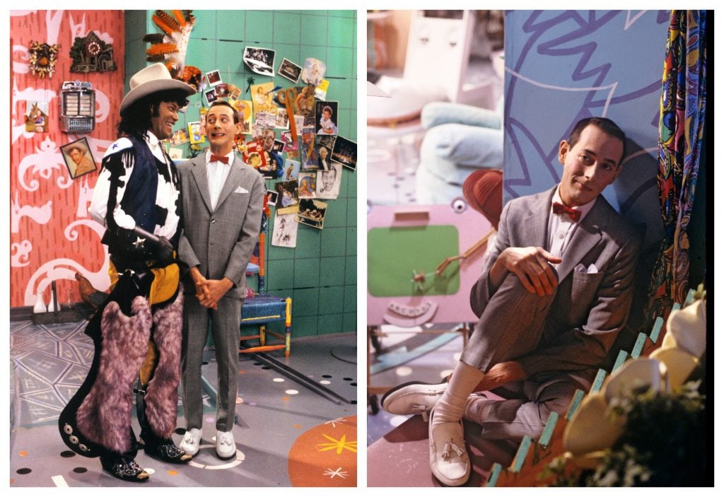 Publicity stills from 'Pee Wee's Playhouse' (CBS), a children's television show starring Paul Reubens and Laurence Fishburne, 1986. (Photos by John Kisch Archive/Getty Images)