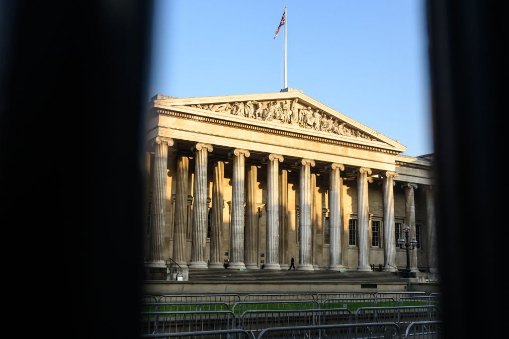 An external view of the British Museum on February 13, 2023. Photo by Leon Neal/Getty Images.