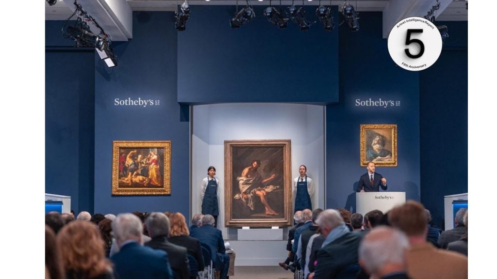 Sotheby's sale of Old Masters in New York on January 26, 2023. Image courtesy Sotheby's.