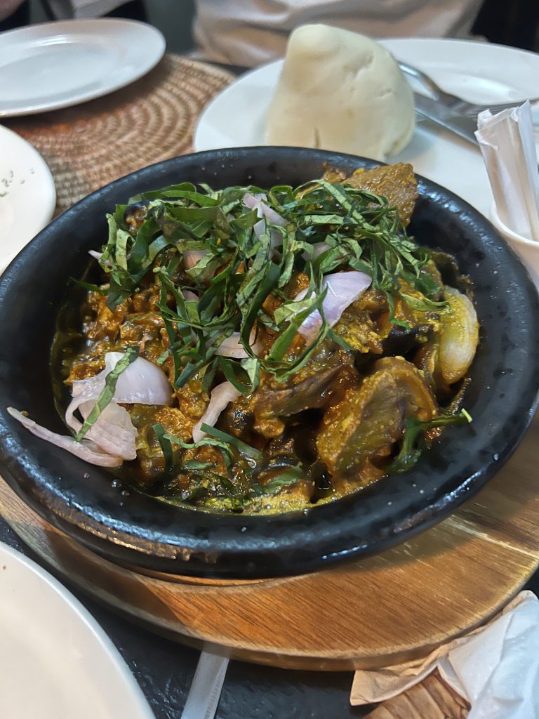 Spiced goat head at Yellow Chilli. Photo by Pearl Lam.