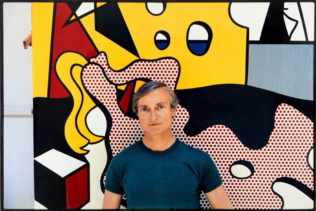 Roy Lichtenstein photographed by François Meyer. Photo: Julien Gremaud. Courtesy of Sotheby's.