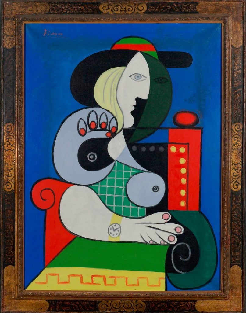 Pablo Picasso, <em>Femme à la montre (Woman With a Watch)</em>, 1932. Collection of Emily Fisher Landau. 