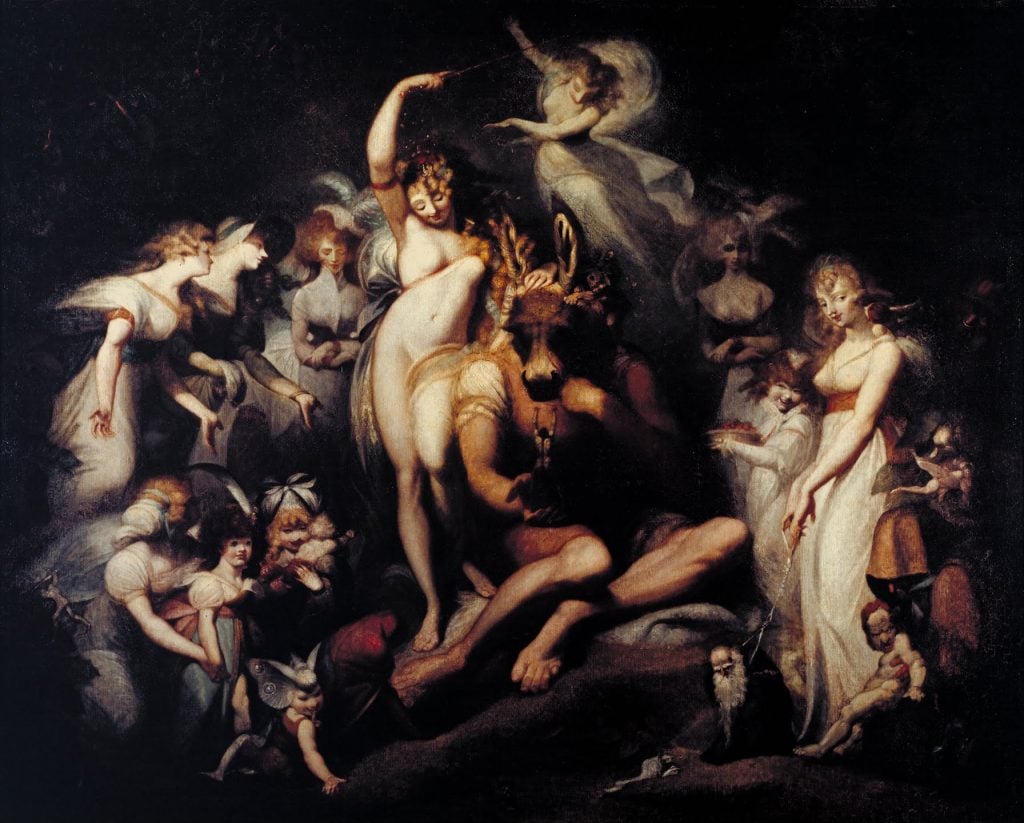 Henry Fuseli, Titania and Bottom (c. 1790). Collection of the Tate.