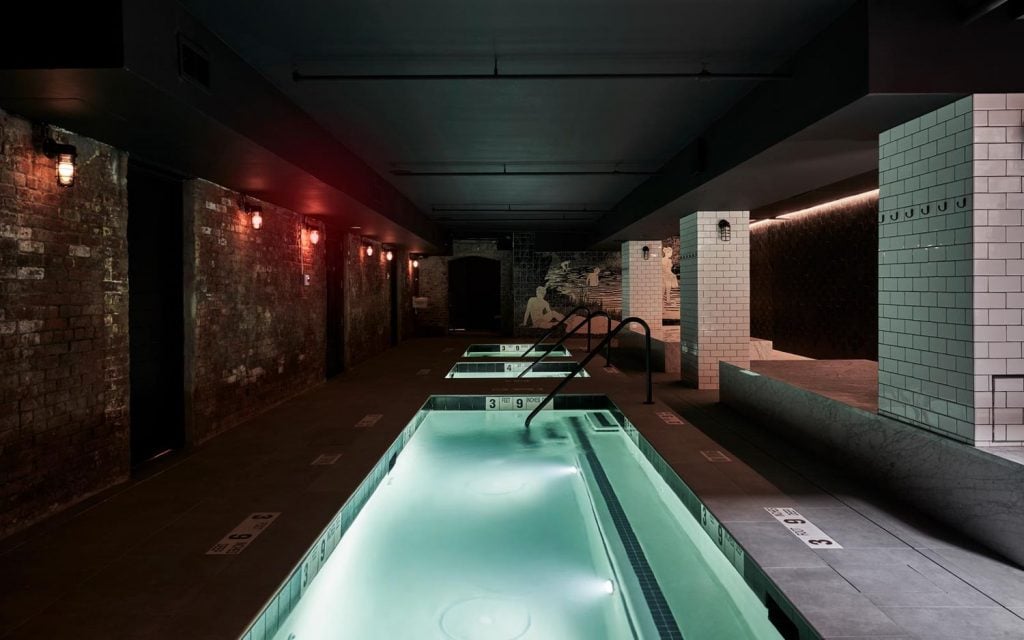 Williamburg Bathhouse is a must-visit spot for Myers when she comes to New York. 