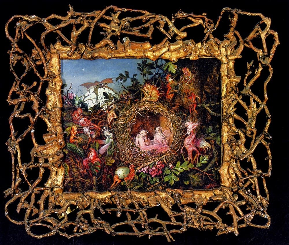 John Anster Fitzgerald, Fairies in a Bird's Nest (ca. 1860). Collection of the Legion of Honor, San Francisco.