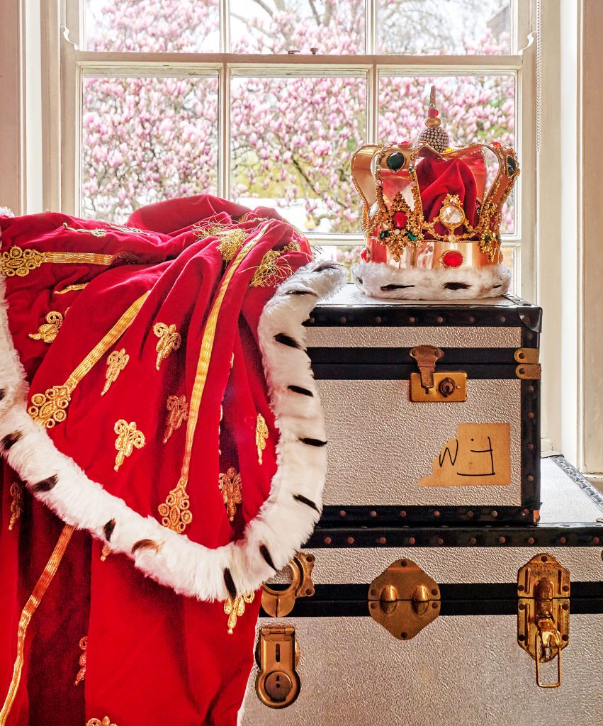 Freddie Mercury’s crown and cloak. Courtesy of Sotheby's.