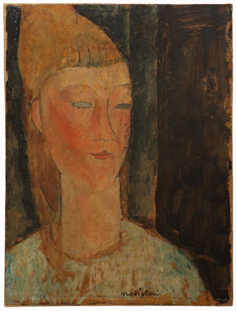Amedeo Modigliani, <em>Portrait of a Girl</em>. Private collection (formerly owned by Greta Garbo). Courtesy of the Nassau County Museum of Art.