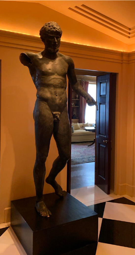 The Manhattan D.A. seized this looted Bubon bronze of the Roman emperor Lucius Verus from the collection of Shelby White and returned it to Turkey. Photo courtesy of the Supreme Court of the State of New York. 