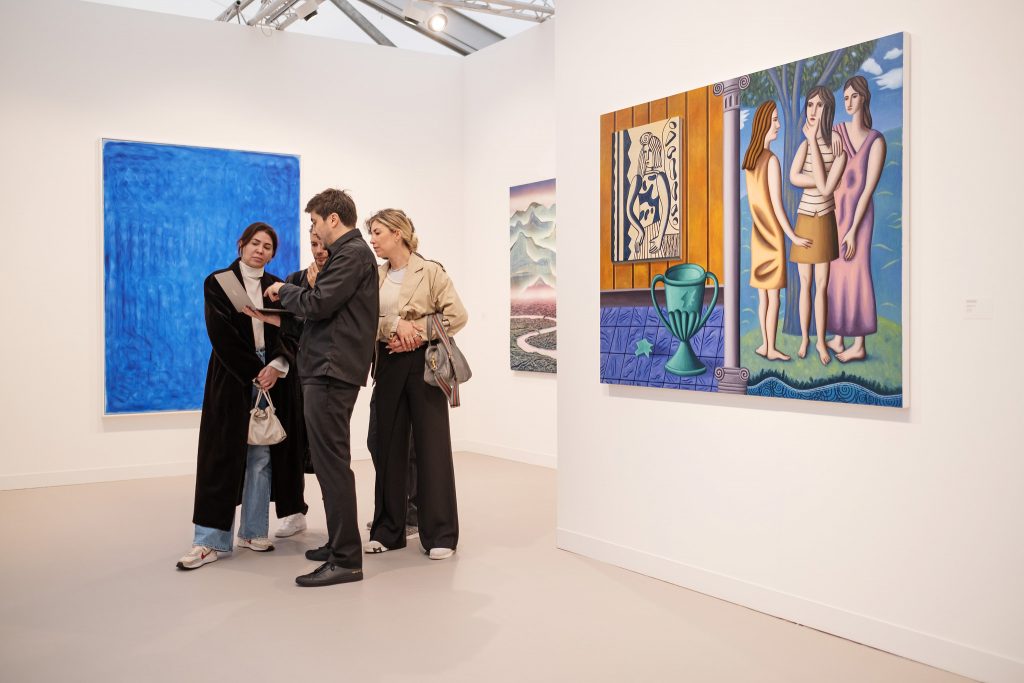 Almine Rech's booth at Frieze London 2023. Photo: Linda Nylind. Courtesy of Frieze.