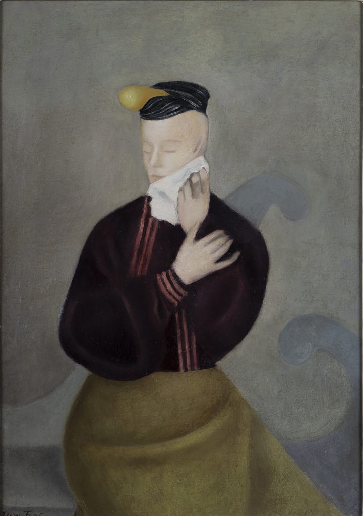 Leonor Fini, <em>Portrait féminin n. 9 / Ritratto di signora seduta</em> (1936). Collection of the Mougins Museum. 